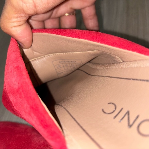 Vionic Women's Red Suede Clogs - Picture 6 of 7